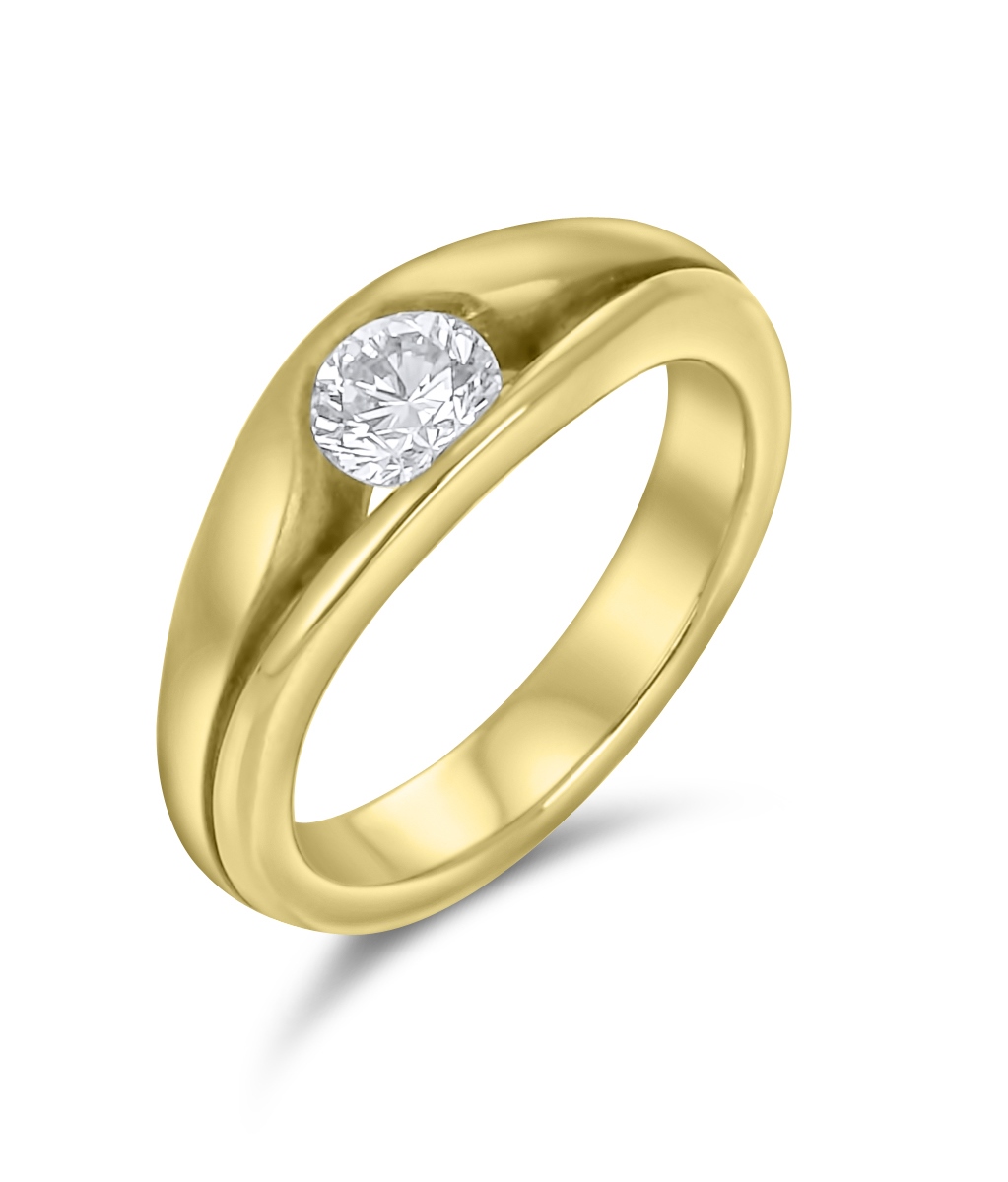 Solitär Ring  - 0,59 ct