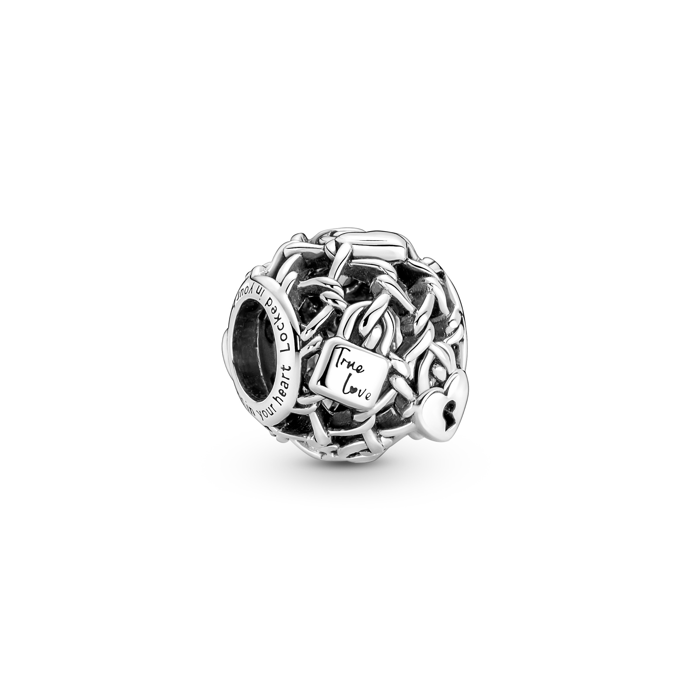 Vorhängeschloss Charm - Sterling-Silber