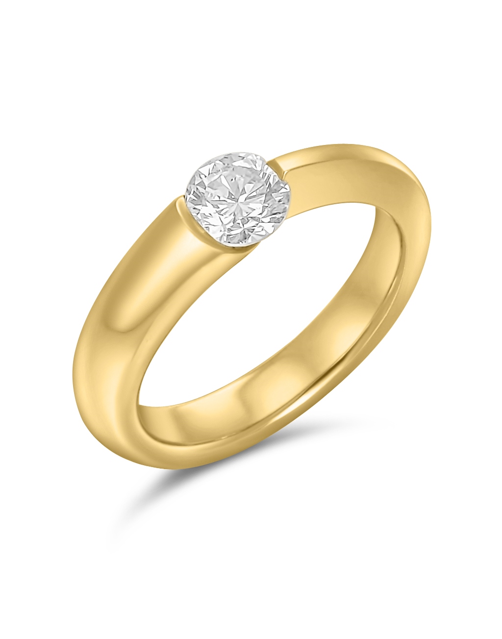 Solitär Ring  - 0,68 ct 