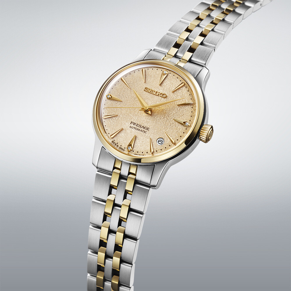 PRESAGE Cocktail Time Automatik 34mm - 3 Zeiger - Bicolor - Frozen Daiquiri
