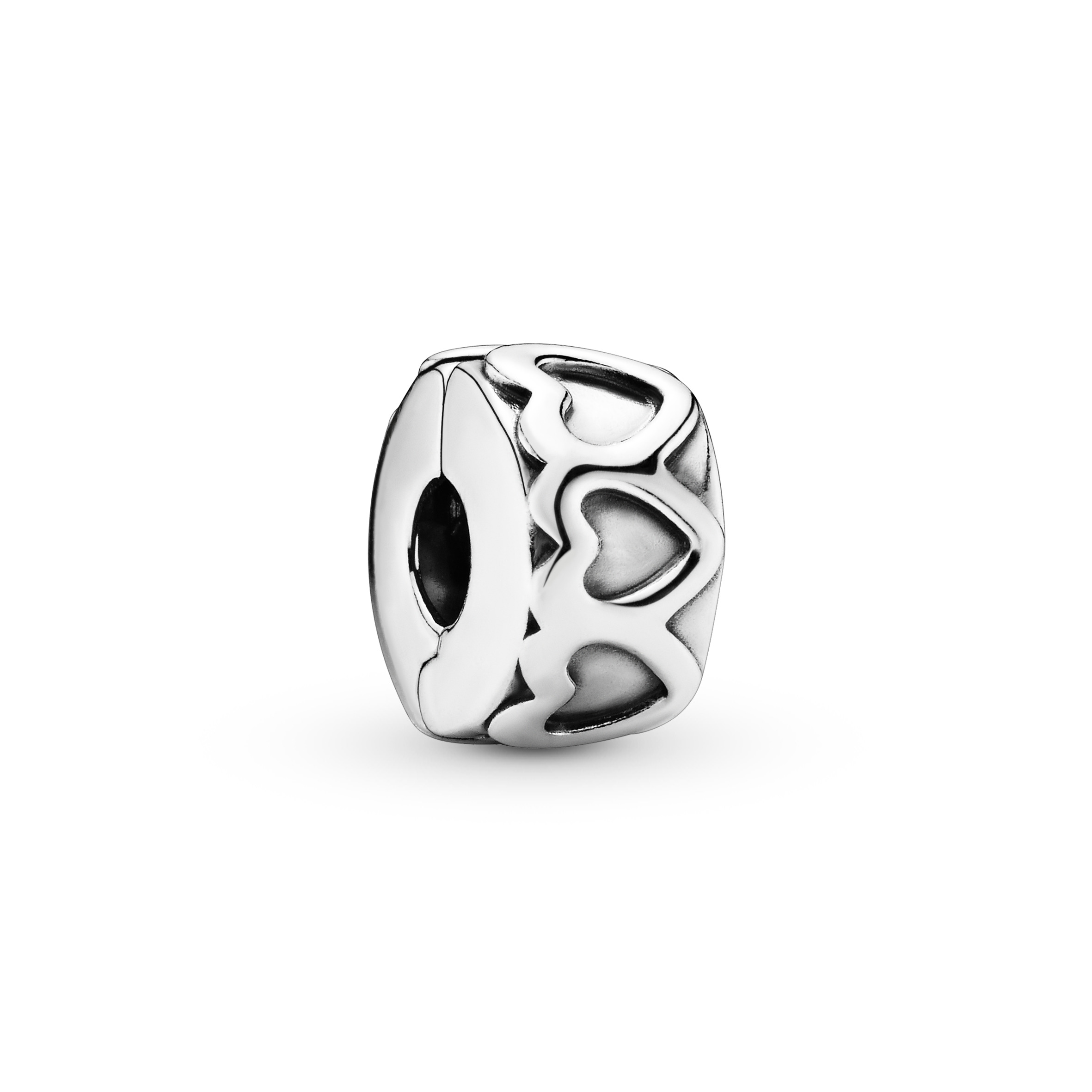 Gereihte Herzen Clip - Sterling-Silber 