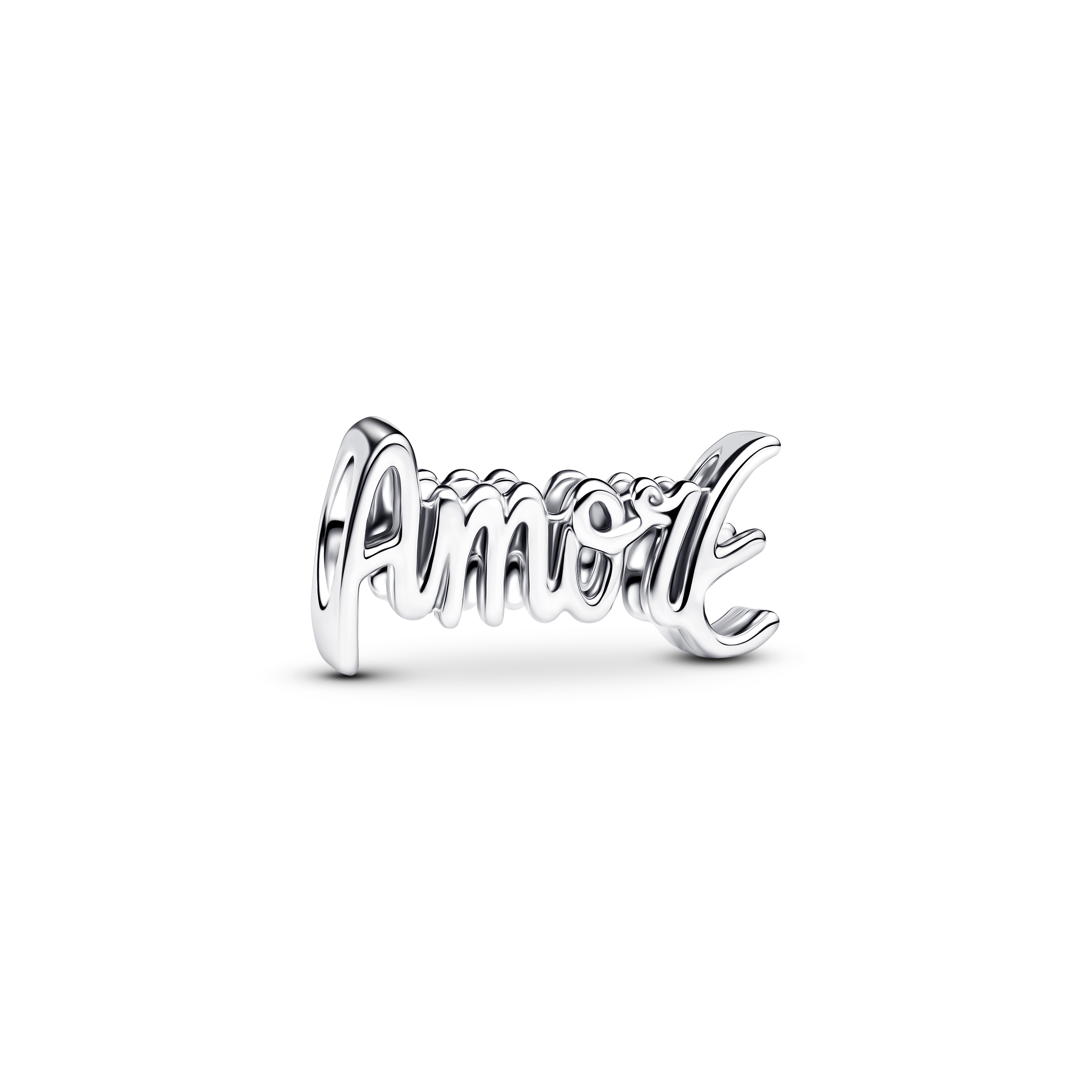 Amore Schriftzug Charm   - Sterling-Silber