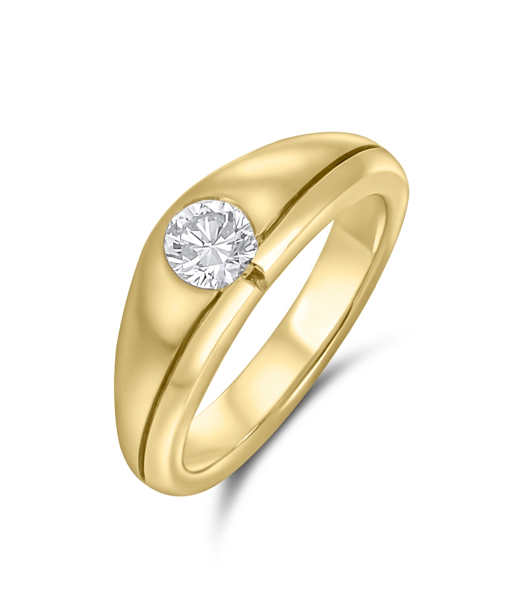 Solitär Ring  - 0,54 ct