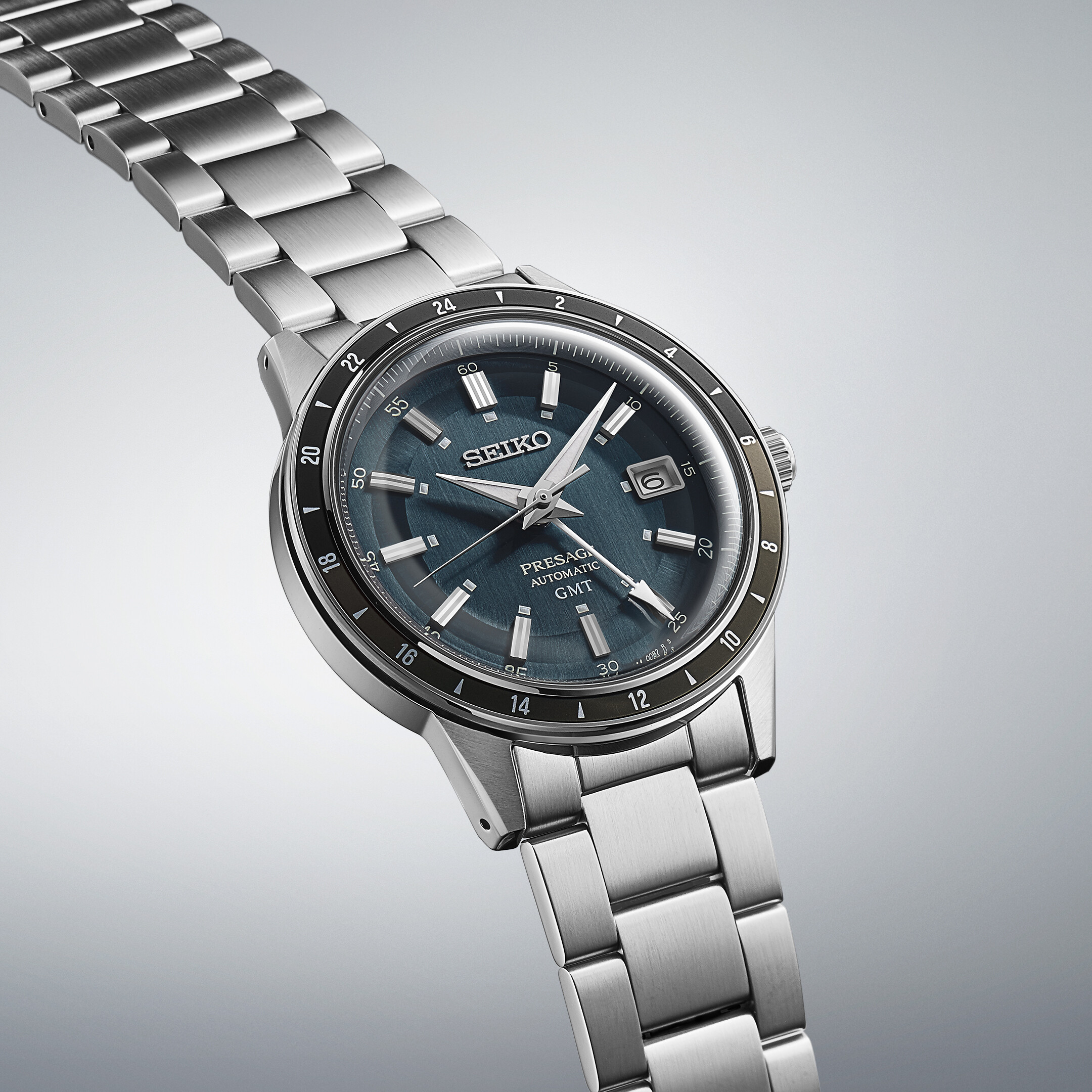 PRESAGE Automatik GMT Style60's  - 40,75mm - Blau 