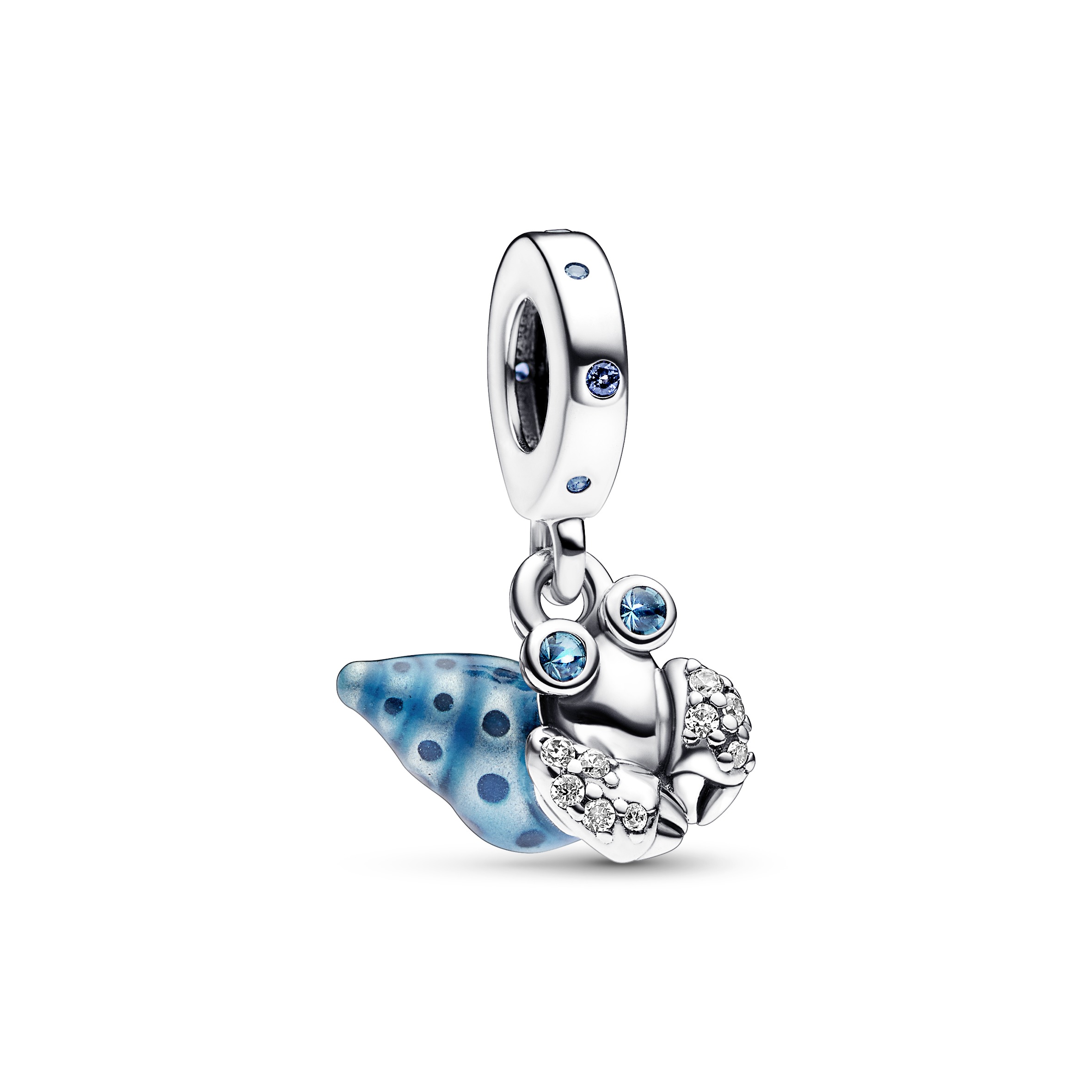 Einsiedlerkrebs Charm-Anhänger - Sterling-Silber