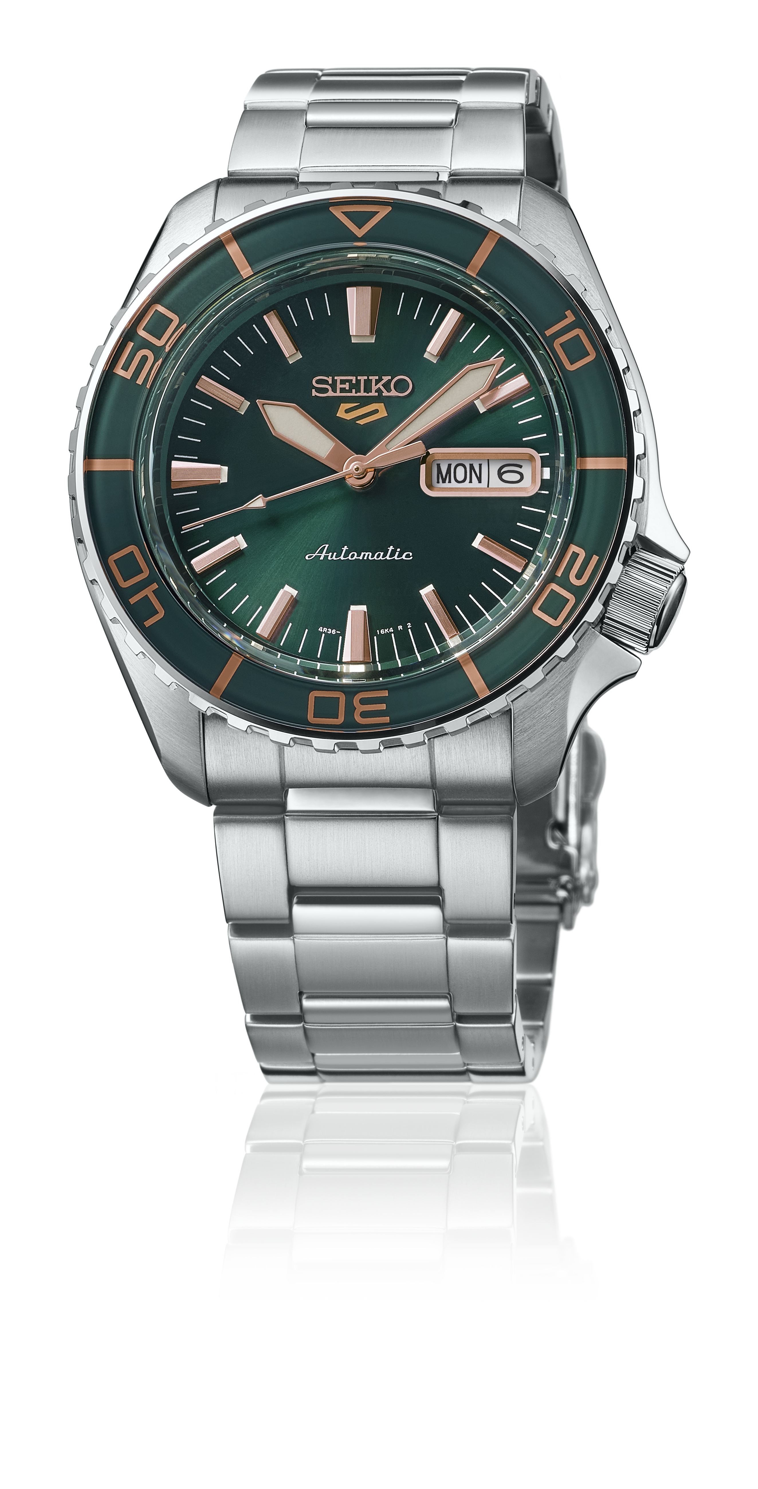 Seiko 5 Sports - Automatik  - 42.5mm - Grün / Gold