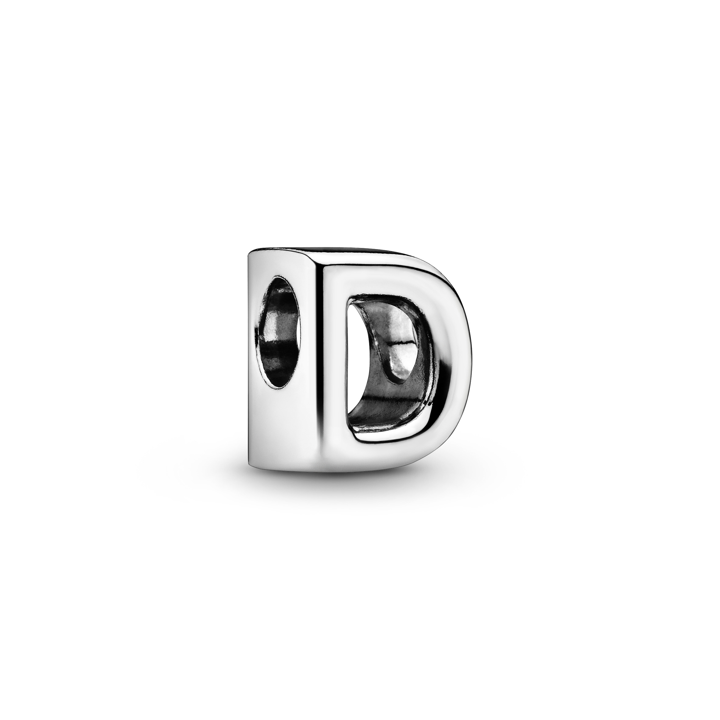 Buchstabe D Alphabet-Charm - Sterling-Silber