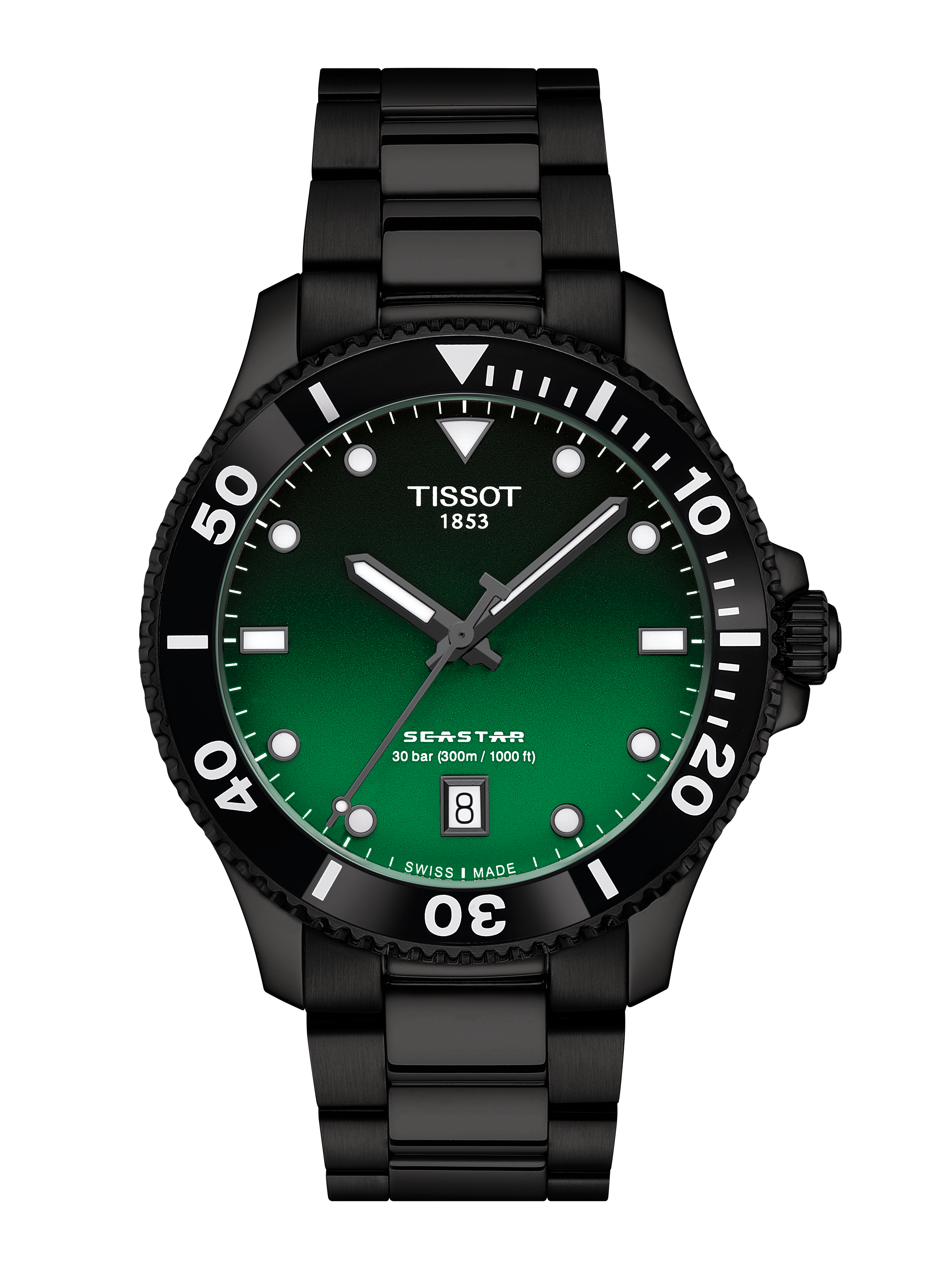 Seastar 1000 Quarz 40mm - Grün / Schwarz