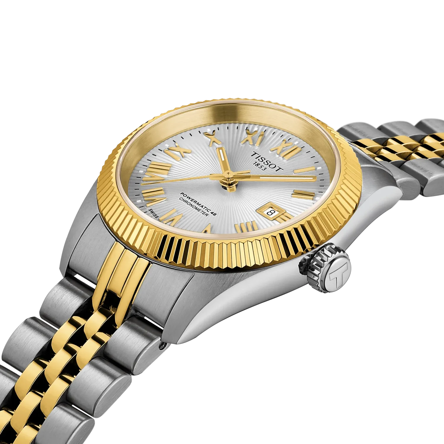 Ballade Powermatic 48 COSC 30mm  - Silber / Gold Bicolor 