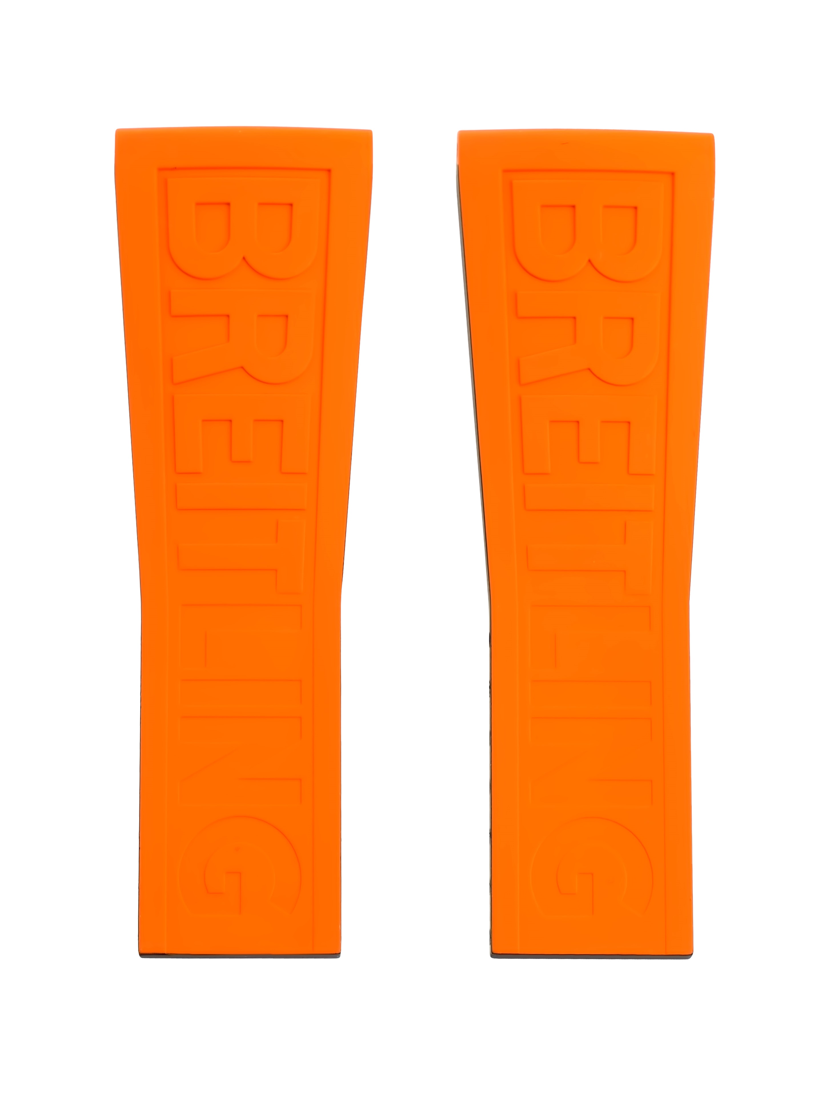 BREITLING Kautschukarmband - TwinPro - Orange - 26/20mm - für BREITLING Emergency 