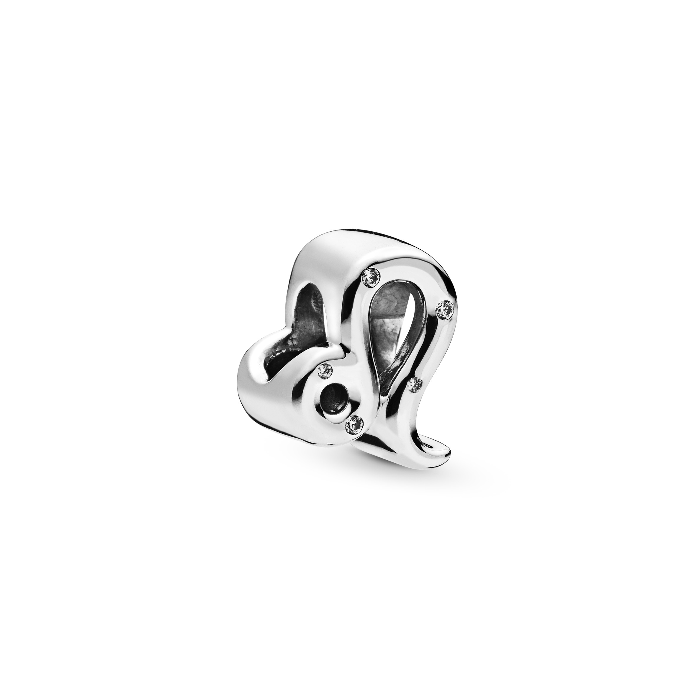 Funkelnder Löwe Sternzeichen-Charm - Sterling-Silber 