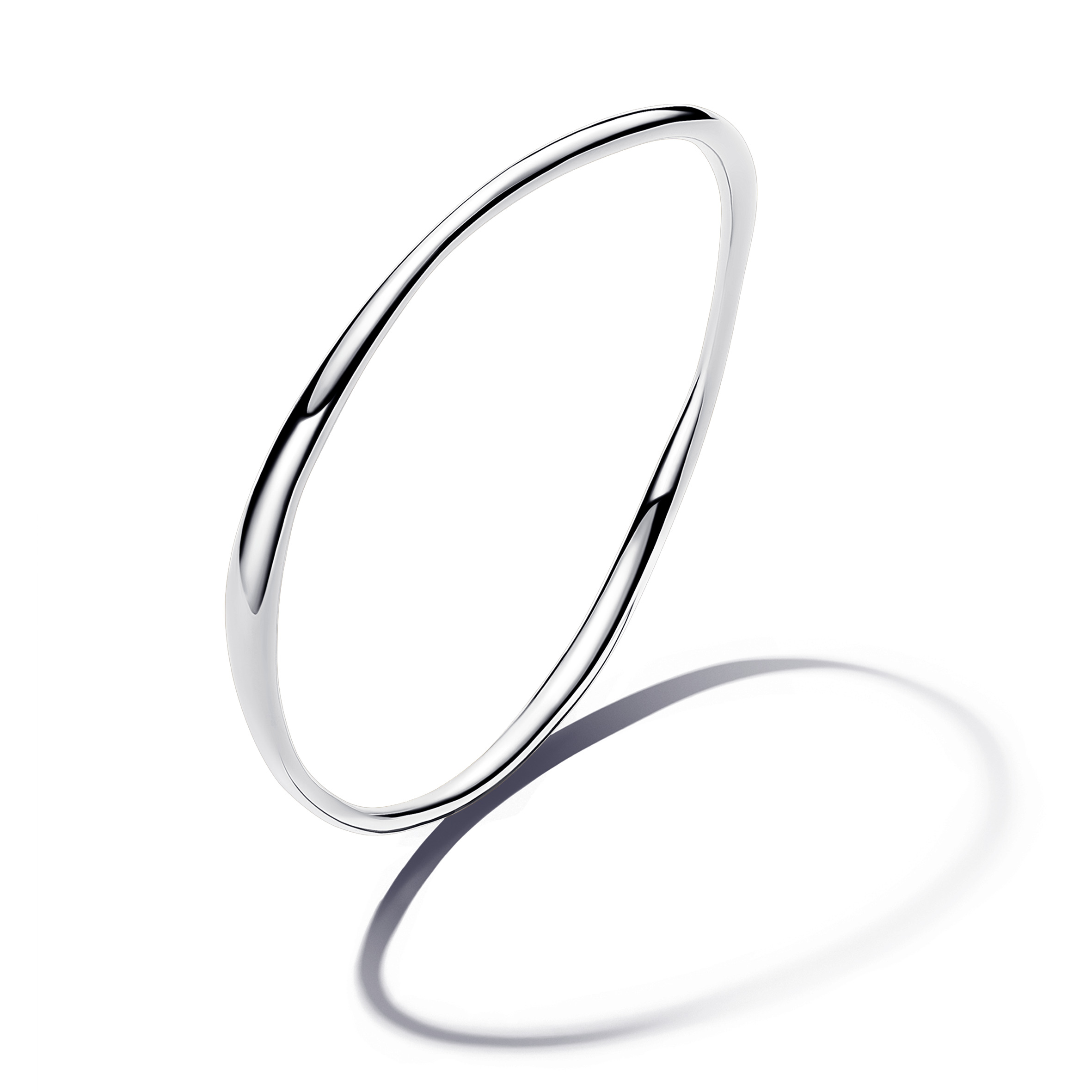 Organisch Geformter Armreif  - Sterling-Silber