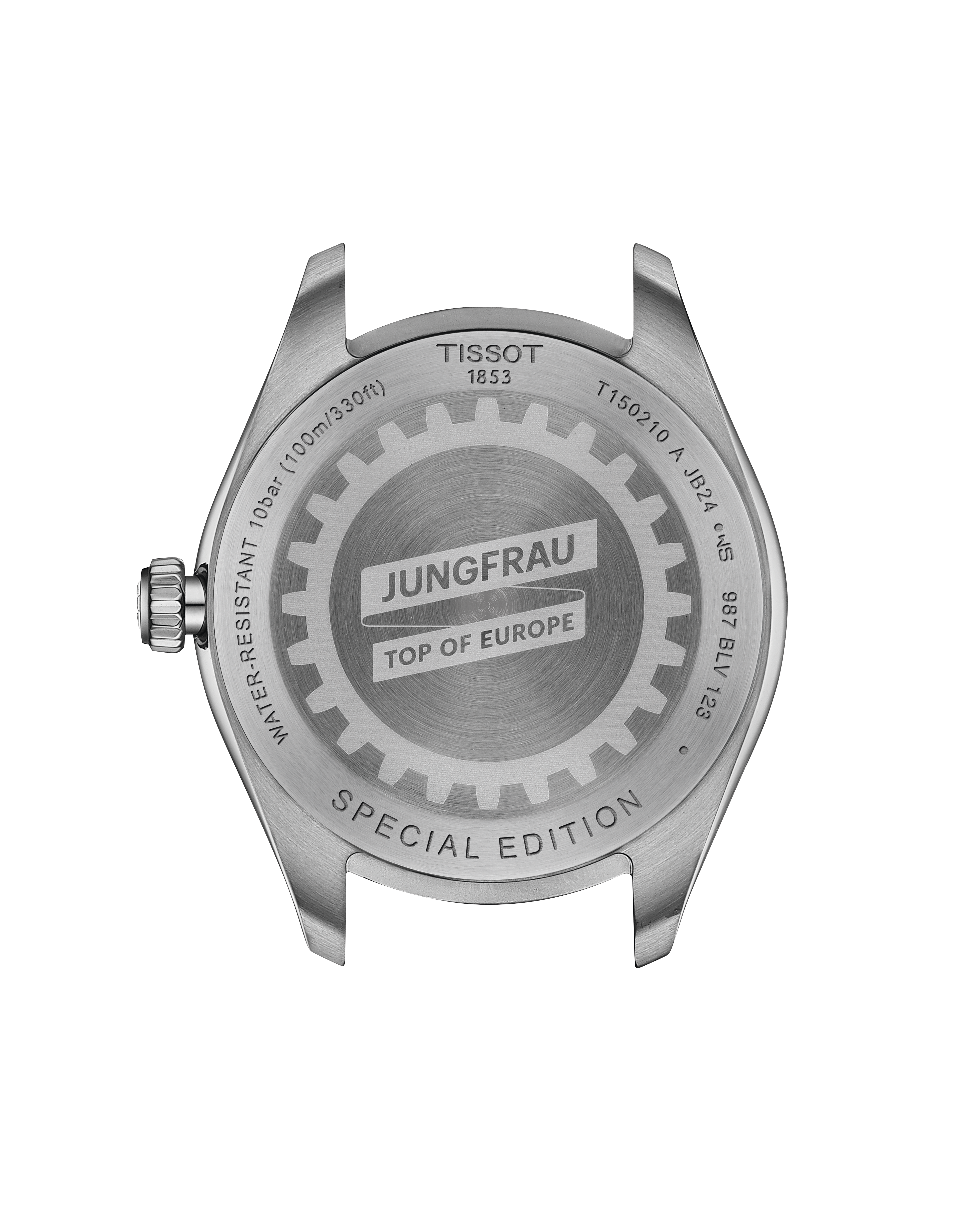 PR 100 Jungfraubahn - Blau Quartz 34mm