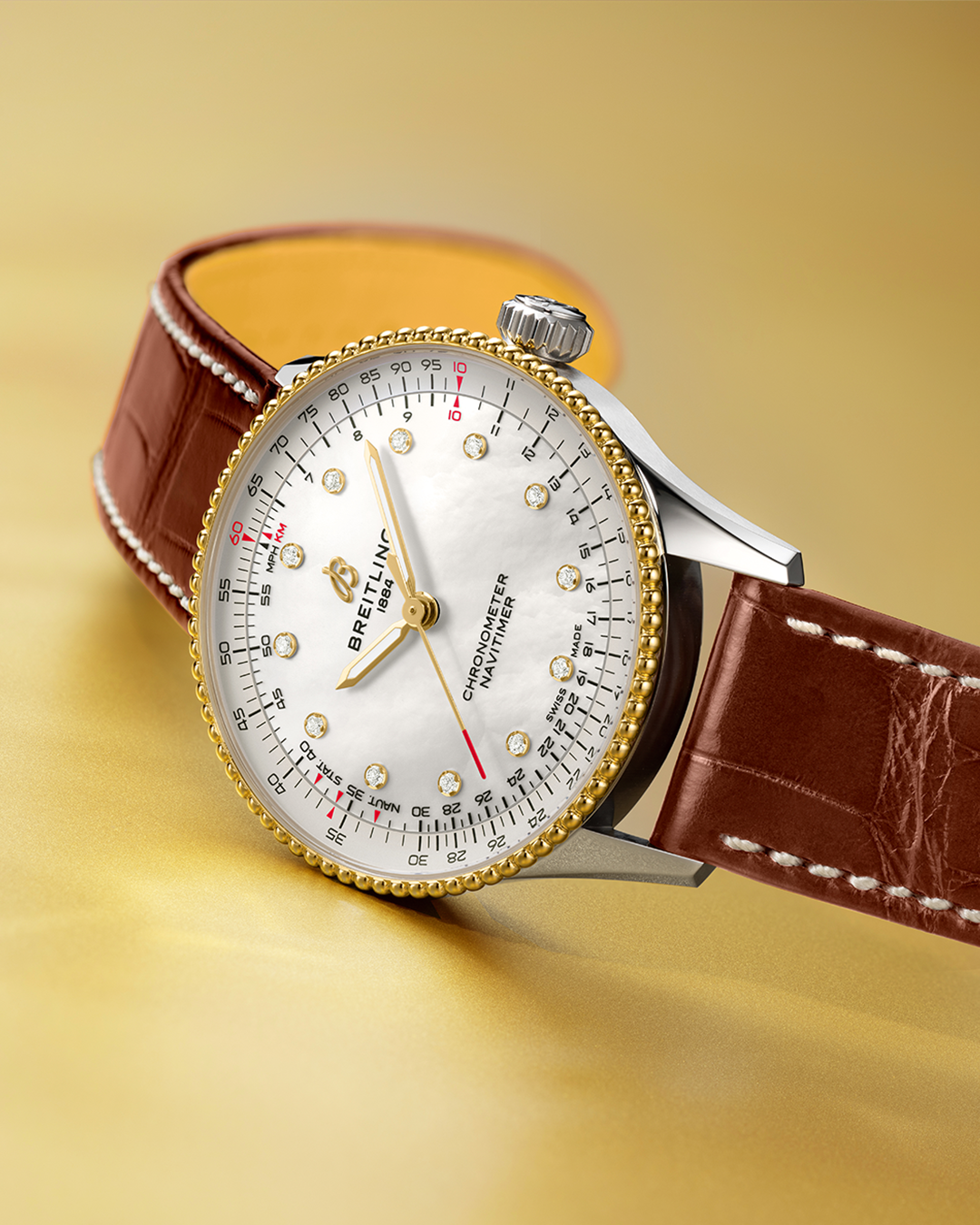 Navitimer Automatic 36 Stahl / Gelbgold 