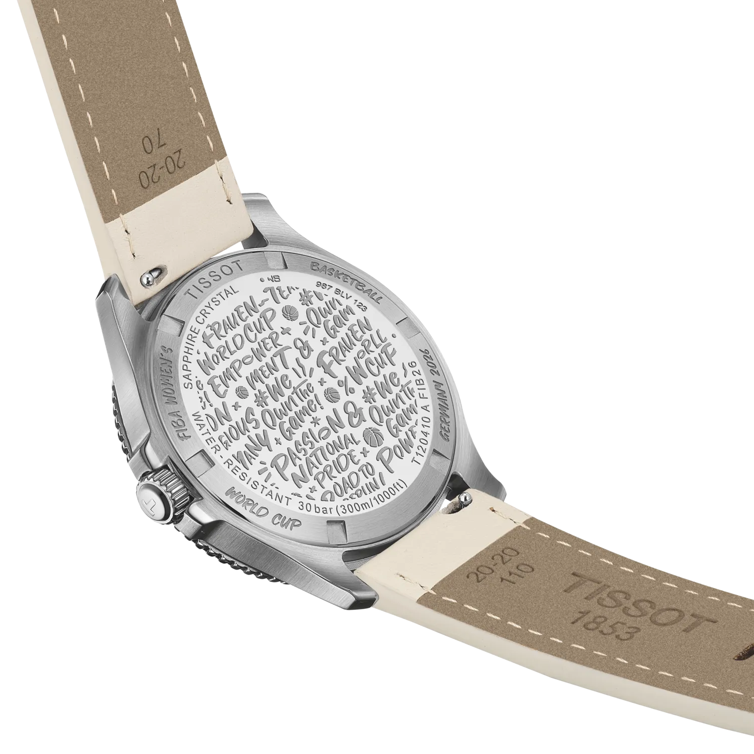 Seastar FIBA Women's Basketball World Cup 2026  Quarz 40mm - Weiß