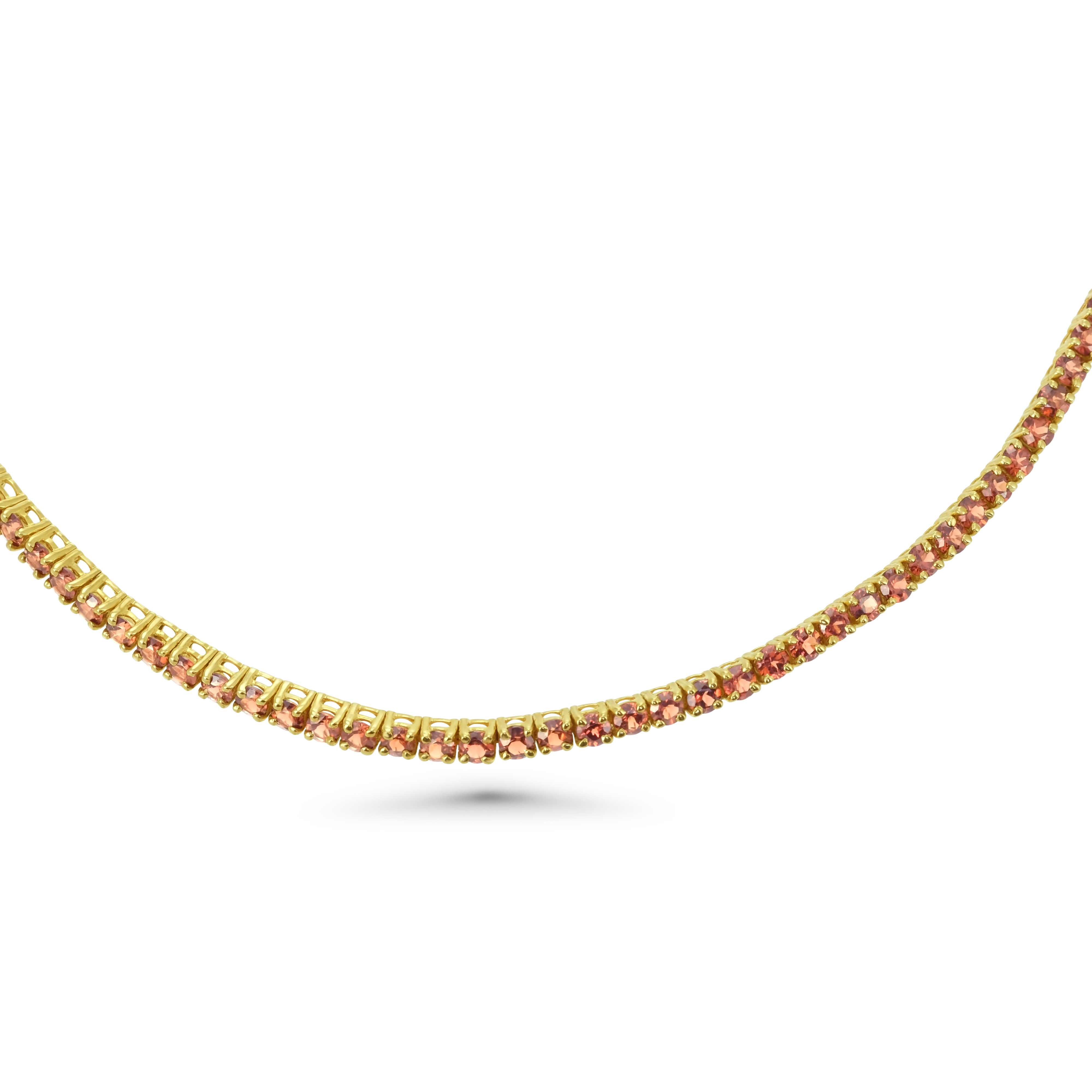 Böhmisches Granat Tennisarmband 375 Gelbgold 9,1 g mit 55 Granaten